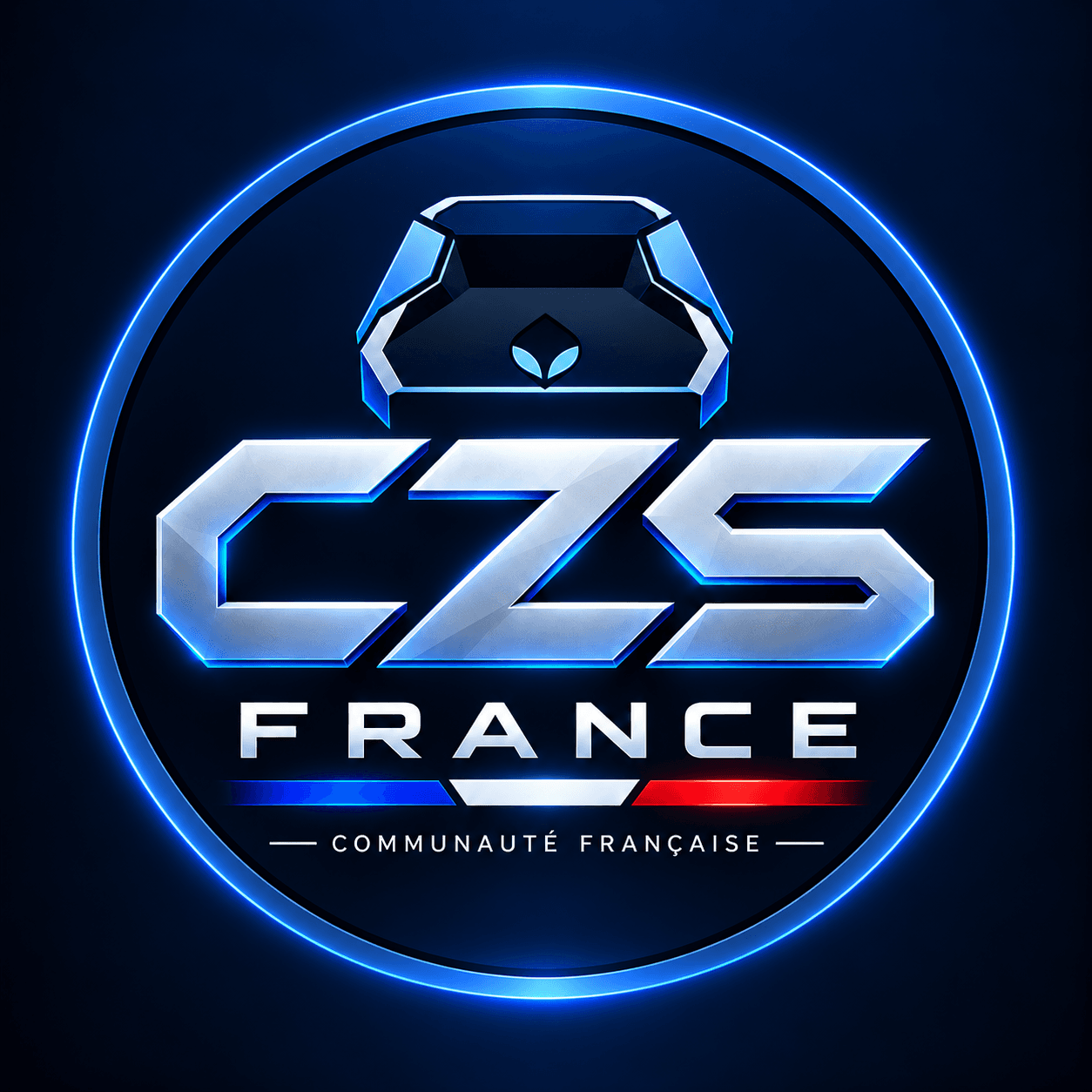 Emblème CZS France avec le Cronus Zen et les couleurs françaises